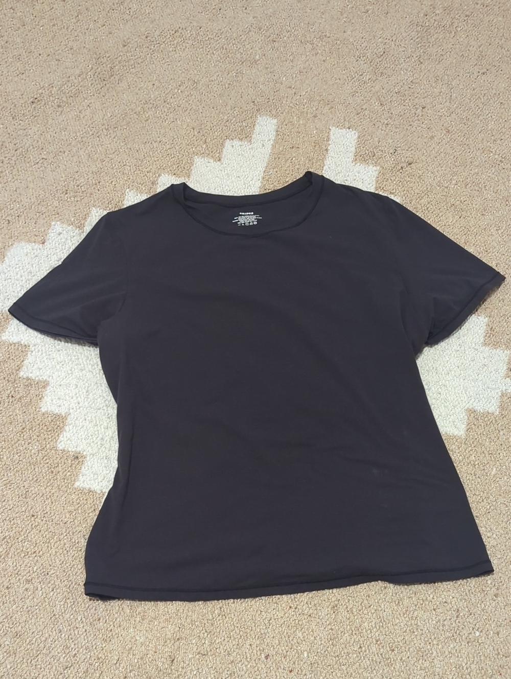 SKIMS 🫦 Black Short Sleeve Crew Neck Tee